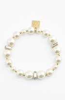 Thumbnail for your product : Anne Klein Faux Pearl Stretch Bracelet