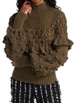 Thumbnail for your product : Frederick Anderson Crocheted Angora Sweater