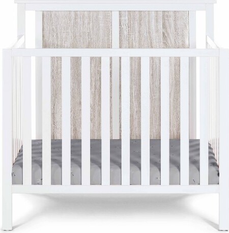 Suite Bebe Connelly 3-in-1 Convertible Mini Crib with Mattress Pad -