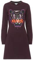 Kenzo Robe en coton à broderie Fit and Flare Tiger