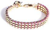 Thumbnail for your product : Lizzie Fortunato Triple Box Chain And Thread Bracelet - Lilac Pink