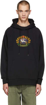Burberry Black Esker Crest Logo Hoodie