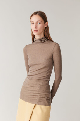 COS Roll-Neck Wool-Mix Top