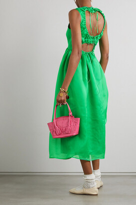 Cecilie Bahnsen Fang open-back silk-organza midi dress - ShopStyle 