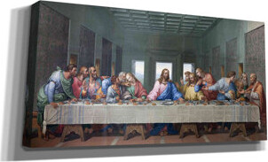 Vault W Artwork The Last Supper Remastered - Wrapped Canvas Print