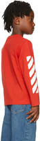 Thumbnail for your product : Off-White Kids Red Stamp Logo Long Sleeve T-Shirt