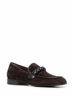 Thumbnail for your product : Gianvito Rossi Massimo braid-embellished suede loafers