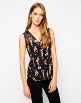Thumbnail for your product : Diesel Delpha Print Sleeveless Top