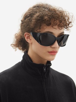 Balenciaga Eyewear - Void Butterfly Acetate Sunglasses - Black - ShopStyle
