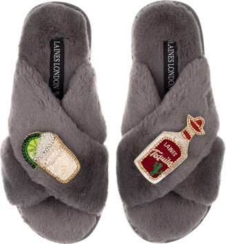 Wolf And Badger Use Women's Slippers