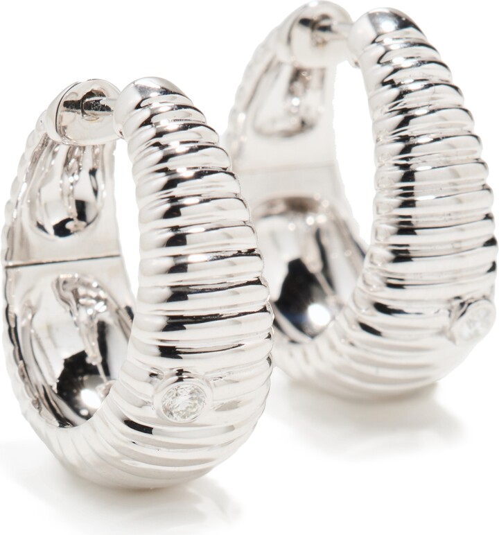 Yvonne Léon Paire De Creoles Berlingot Earrings