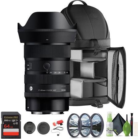 Sigma 17-40mm f/1.8 DC Art Lens (Canon RF) Bundle 1
