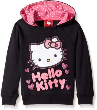 Hello Kitty Big Girls' Hoodie With Varsity Sleeves