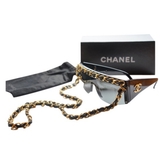 Thumbnail for your product : Chanel Black Metal Sunglasses