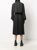 Thumbnail for your product : Karl Lagerfeld Paris Pleated Zip-Up Trench Coat