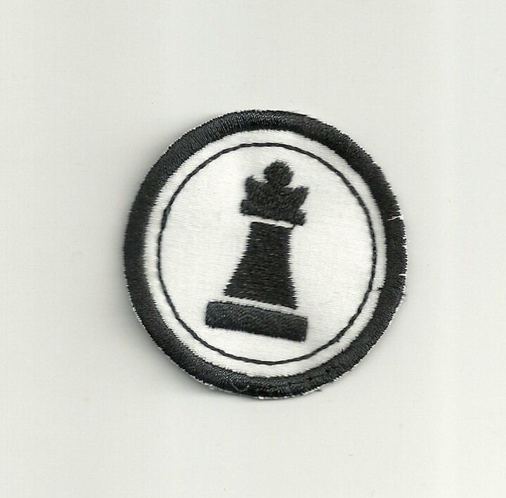 2" Chess Merit Badge, Patch Any Color Combo Custom Made