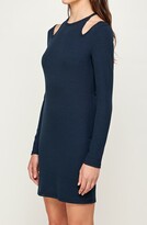 Thumbnail for your product : Dual Nature Ribbed Cold Shoulder Halter Bodycon Dress