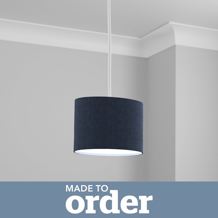 Dunelm Made To Order Oval Shade Blue ShopStyle