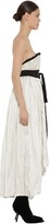 Thumbnail for your product : Brock Collection Asymmetric Strapless Poplin Dress