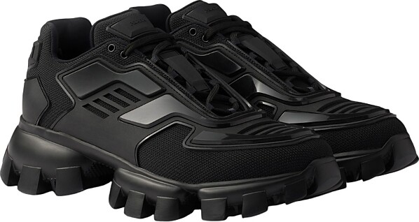 Prada Men's Cloudbust Thunder Knit Fabric Sneakers