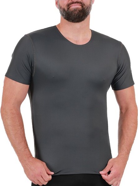 Instaslim InstaSlimBigandTallActivewearCrewNeckTA0001BTGunmetalSize6XL