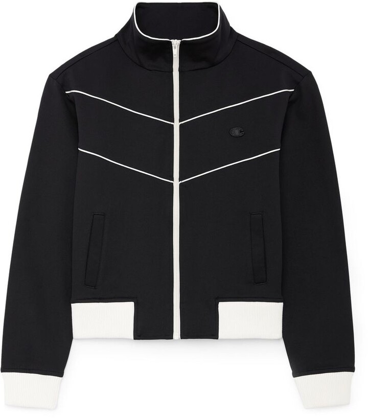 bænk knap snatch Champion X Nili Lotan Track Jacket With Piping In Black - ShopStyle