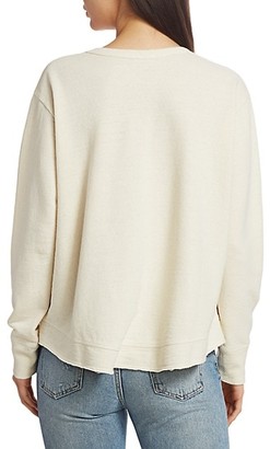 Wilt Mixed-Media Layered Hem Sweatshirt