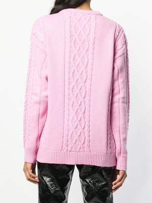 Moschino patterned loose sweater
