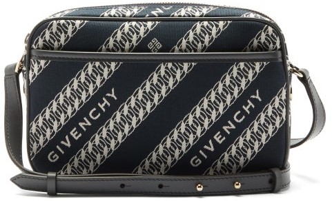 Givenchy Bond Chain Jacquard Canvas Camera Bag Blue Multi Shopstyle