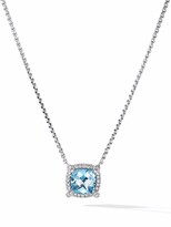 Thumbnail for your product : David Yurman sterling silver Petite Chatelaine topaz and diamond necklace