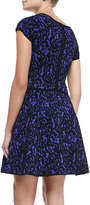 Thumbnail for your product : Milly Velvet-Lace A-Line Dress