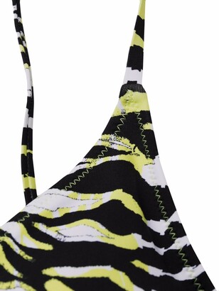 Calvin Klein Animal-Print Triangle-Cup Bikini Top