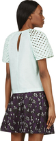 Thumbnail for your product : Kenzo Mint Slashed Neoprene- Sleeved Top