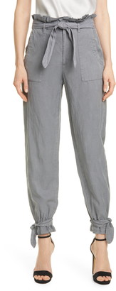 high rise pants with bow