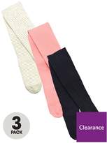 Thumbnail for your product : Very 3 Pk Cotton Tights