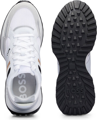 HUGO BOSS White Runner Style Hybrid Sneakers With Eva Rubber Sole -  ShopStyle