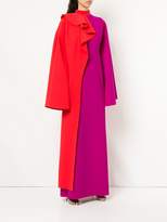 Thumbnail for your product : Greta Constantine two tone wide sleeves maxi dress