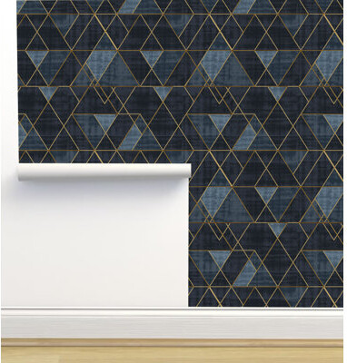Limitless Walls Crystal W Design 6' L x 24\ W Peel and Stick Wallpaper Roll