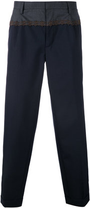 Kolor embroidered detail tailored trousers