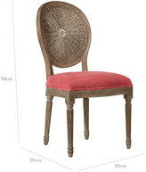 Thumbnail for your product : OKA Washakie Linen Dining Chair - Coral