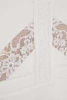 Thumbnail for your product : Elie Saab Lace-paneled stretch-knit dress