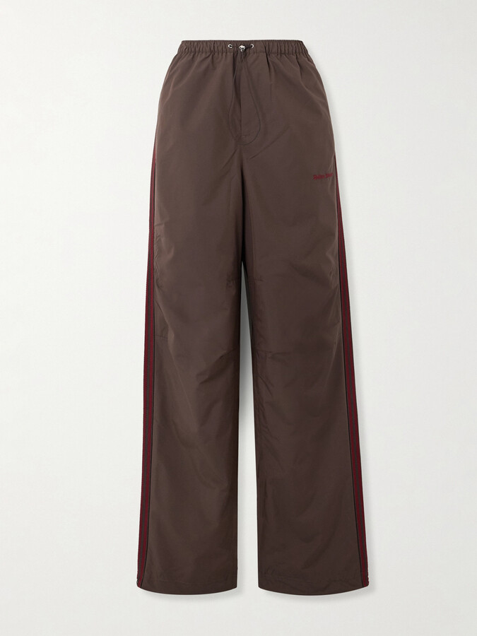 adidas + Wales Bonner Striped Shell Straight-leg Track Pants - Brown
