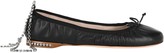 Thumbnail for your product : Miu Miu Embellished Strap Ballerina Shoes