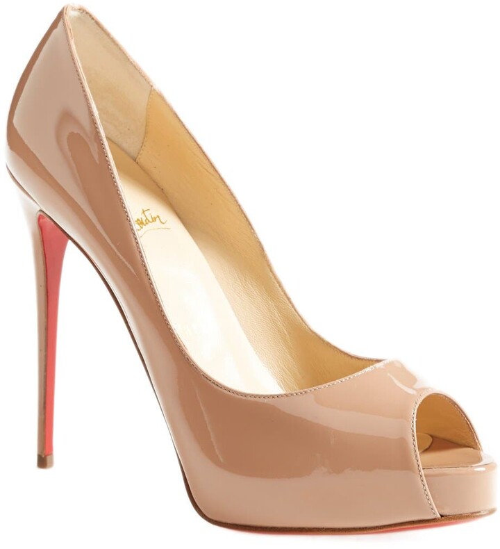 Nude Peep Toe Pumps | Shop the world's largest collection of fashion |  ShopStyle