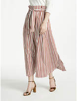 Weekend MaxMara Cotton Stripe Skirt, Brown