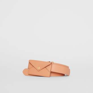 Burberry Envelope Detail Leather Belt