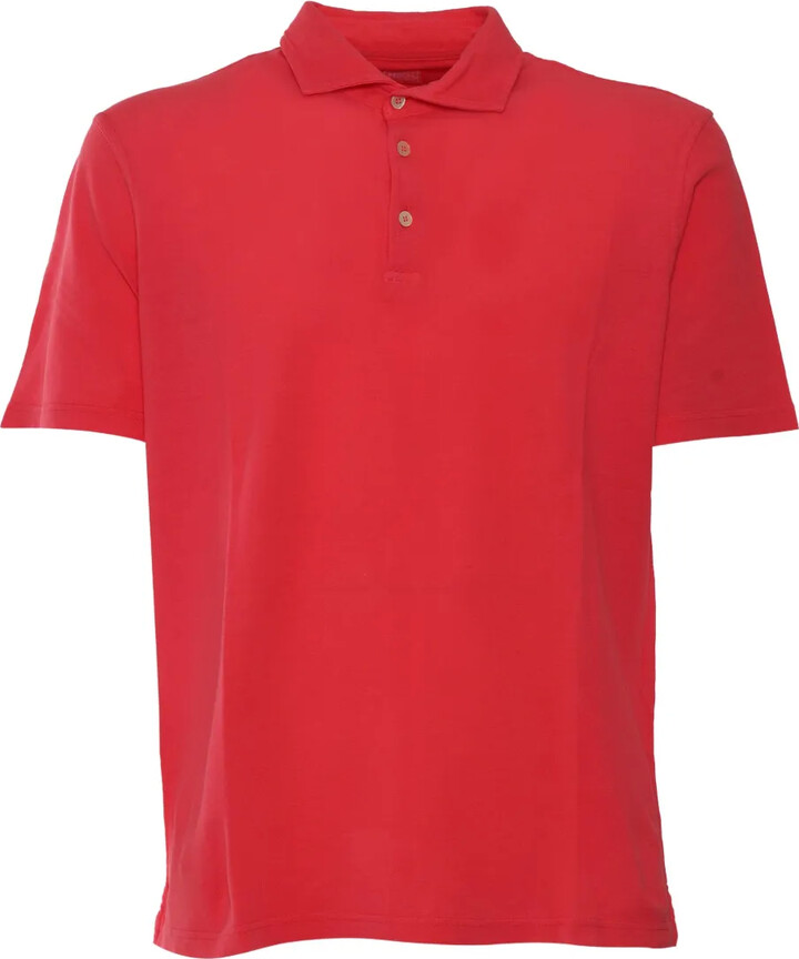 Fedeli Short-Sleeve Knitted Polo Shirt