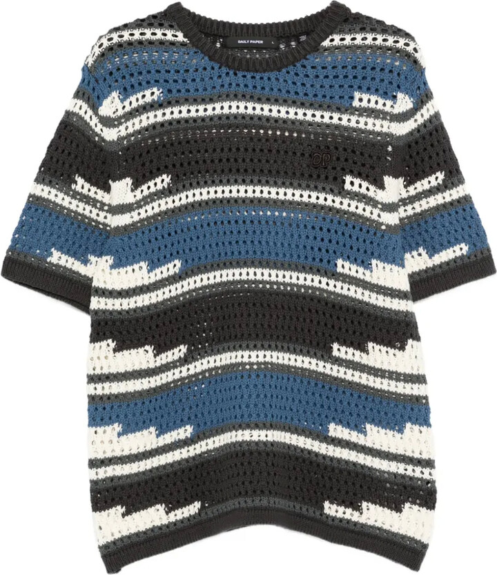 Daily Paper Striped Knit Sweater