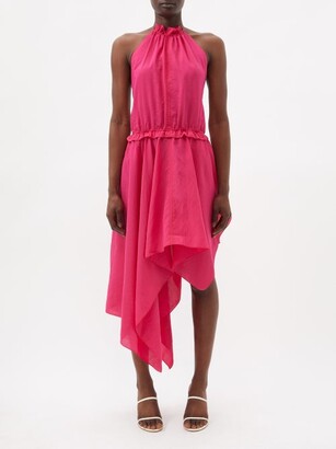 J.W.Anderson Asymmetric Halterneck Dress - Pink
