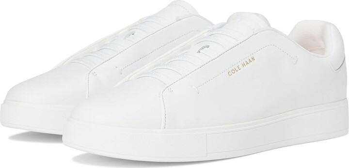 Cole Haan GrandPro Luxe Slip-On Sneakers Women's Snow Shoes White Leather : 10 B - Medium